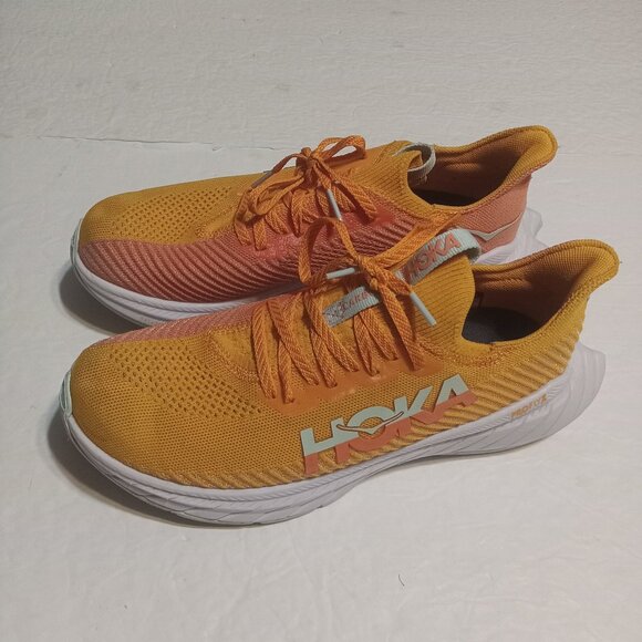 Hoka One One Men\'s Carbon X 3 Performance Running Shoes 8.5D Orange 1123192